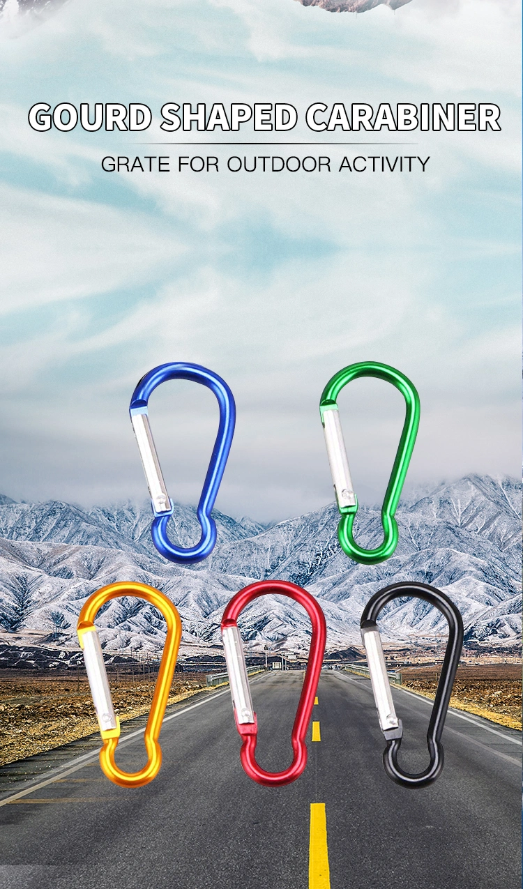 Metal Aluminium Carabiner Keychain, Snap Hooks Hot Sale Products